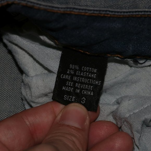 Exocet Distressed Camouflage Blue Jeans - Pyramid Stud Embellished w27x29 inseam - Picture 8 of 13